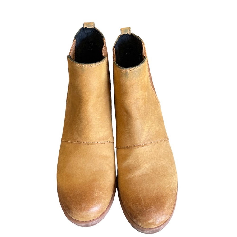 SOREL - Women’s Joan of Arctic Wedge II Chelsea, Ankle Boot in Camel size 8